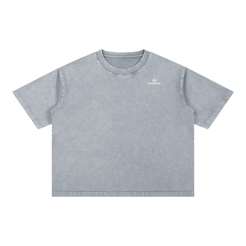 Mineral Wash Boxy Cotton T-Shirt